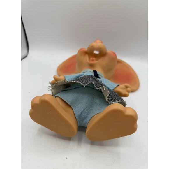 Vintage Huron Products Rubber Mouse Figurine Toy Big Ears Blue Outfit 1960s - Picture 5 of 8